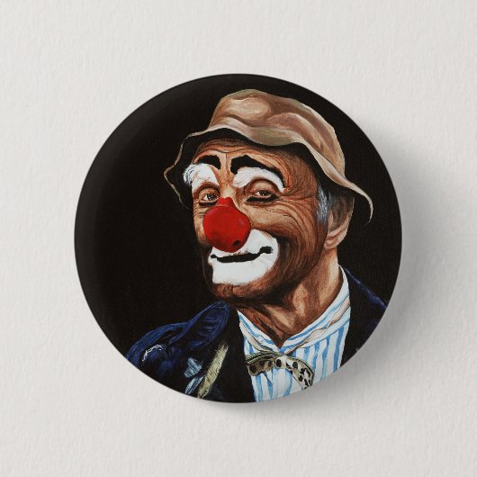 年長のビリーピエロ 缶バッジ (正面)