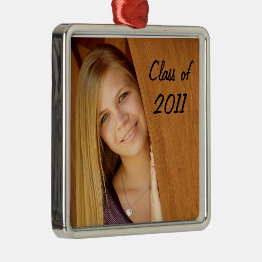 年長の写真のオーナメント メタルオーナメント (右)