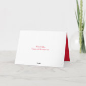 年長の孫のためのクリスマスカード サンキューカード (裏面)