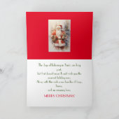 年長の孫のためのクリスマスカード サンキューカード (内部)