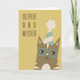 年長者と賢者 |猫アダおもしろいルト誕生日 カード