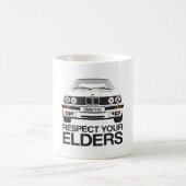 年長者を敬う コーヒーマグカップ (中央)