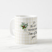 年間で最も素晴らしい時間コーヒーマグ コーヒーマグカップ (正面左)