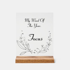 年間のカスタマイズ可能な言葉アクリル記号 アクリルサイン