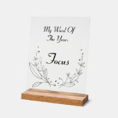 年間のカスタマイズ可能な言葉アクリル記号 アクリルサイン (傾斜)