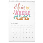 年間のカラフル動機カレンダー カレンダー (1月 2027)