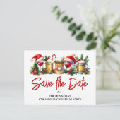 年間のクリスマスパーティーの保存日 案内ポストカード (スタンド正面)