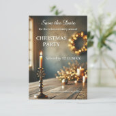 年間のクリスマスパーティー日付カードの保存 セーブザデート (スタンド正面)