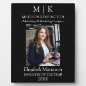年間のモノグラムまたはロゴの追加ビジネス従業員 フォトプラーク (正面)