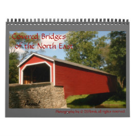 年間の北東屋根付き橋壁カレンダー カレンダー