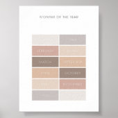 年間の教育用ポスターの中立月 ポスター (正面)