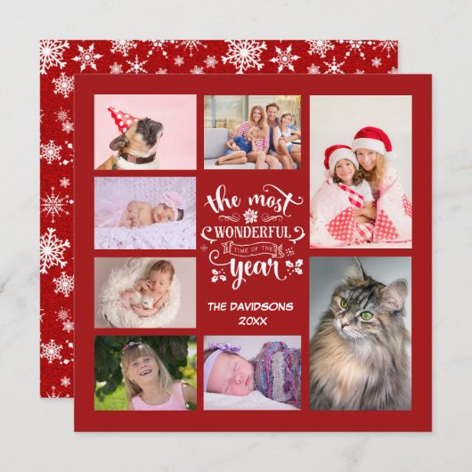 年間の最も素晴らしい時間のスクリプト写真 (正面/裏面)