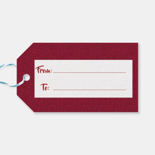 年間の最も素晴らしい時間のスクリプト写真 ギフトタグ (裏面横)