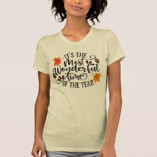 年間の最も素晴らしい時間秋愛好家 Tシャツ