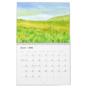 年間を通して水彩画を描く カレンダー (3月 2026)