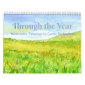 年間を通して水彩画を描く カレンダー (カバー)