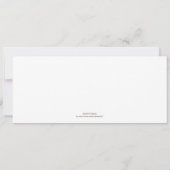 年間を通じてカスタマイズ可能な卒業発表 招待状 (裏面)