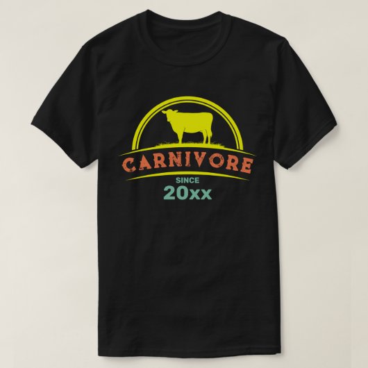 年間を通じてカスタマイズ可能な肉食動物 Tシャツ (デザイン正面)