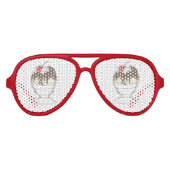 年間アイスクリームソーシャルのお気に入りホットファッジサンデ アビエーターサングラス (正面)