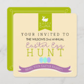 年間イースターエッグ狩り招待状 招待状 (正面/裏面)