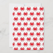 年間カニ饗宴レッドメリーランド懸命シェルシーフード 招待状 (裏面)