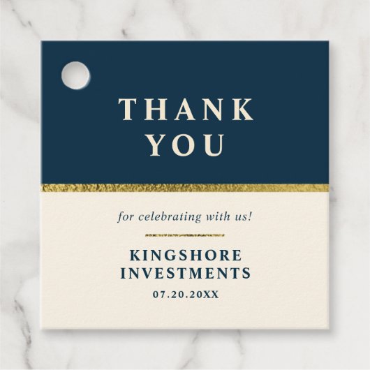 年間クライアント感謝ディナーメッセージカード フェイバータグ (正面)