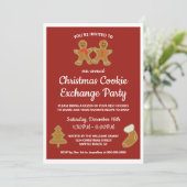 年間クリスマスクッキー交換スワップパーティー 招待状 (スタンド正面)