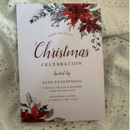 年間クリスマスパーティー企業のガライベント 招待状