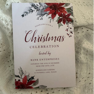 年間クリスマスパーティー企業のガライベント 招待状