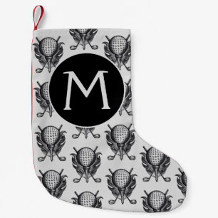 年間ゴルフトーナメントボールティークラブペンとインク スモールクリスマスストッキング