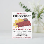 年間スペアリブクックオフ調理師オフチャリティーイベント インビテーションポストカード (スタンド正面)