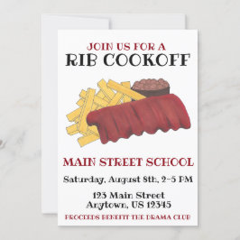 年間スペアリブクックオフ調理師オフチャリティーイベント 招待状