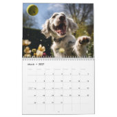 年間🎾テニスと🐕子犬カレンダー カレンダー (3月 2027)