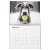 年間🎾テニスと🐕子犬カレンダー カレンダー (1月 2027)
