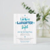 年間ハヌカーパーティーラットクス笑い素朴灯 インビテーションポストカード (スタンド正面)
