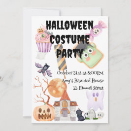 年間ハロウィーンの衣装パーティー 招待状