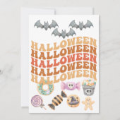 年間ハロウィーンの衣装パーティー 招待状 (裏面)