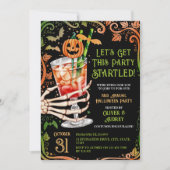 年間ハロウィーンカクテル&コスチュームパーティーパンプキン 招待状 (正面)
