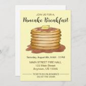 年間パンケークブレックファーストチャリティーイベントフラップジャック 招待状 (正面/裏面)