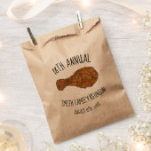 年間ピクニッククックアウト懇親会フライドチキンレッグ フェイバーバッグ (クリップ留めされた状態)