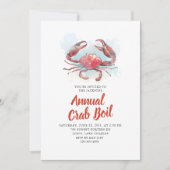 年間ファミリーカニ夏のシーフードパーティー 招待状 (正面)