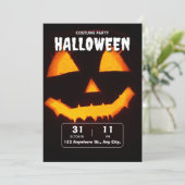 年間ファミリーカボチャパーティーハロウィーン 招待状 (スタンド正面)