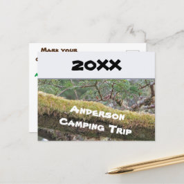 年間ファミリーキャンピングトリップバケーションアナウンス ポストカード