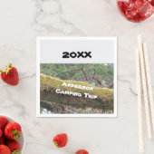 年間ファミリーキャンピングトリッ素朴プアウトバケーション スタンダードカクテルナプキン (インサイチュ)