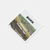 年間ファミリーキャンピングトリッ素朴プアウトバケーション スタンダードカクテルナプキン (角)