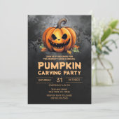 年間ファミリーパンプキンカービングパーティーハロウィーン 招待状 (スタンド正面)