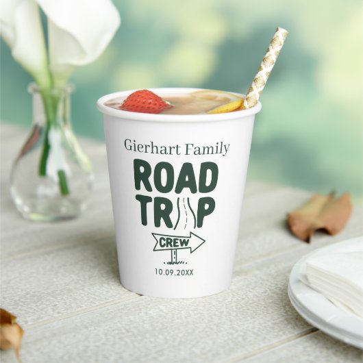 年間ファミリーロードトリップカスタムモダンカスタム 紙コップ (インサイチュ)