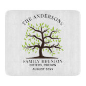 年間ファミリー懇親会系図学ツリーカスタム カッティングボード (正面)