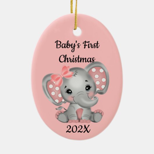 年間ベビーの初めてのクリスマス セラミックオーナメント (裏面)