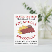 年間リブクックオフBBQスペアリブバーベキューグルメ インビテーションポストカード (スタンド正面)